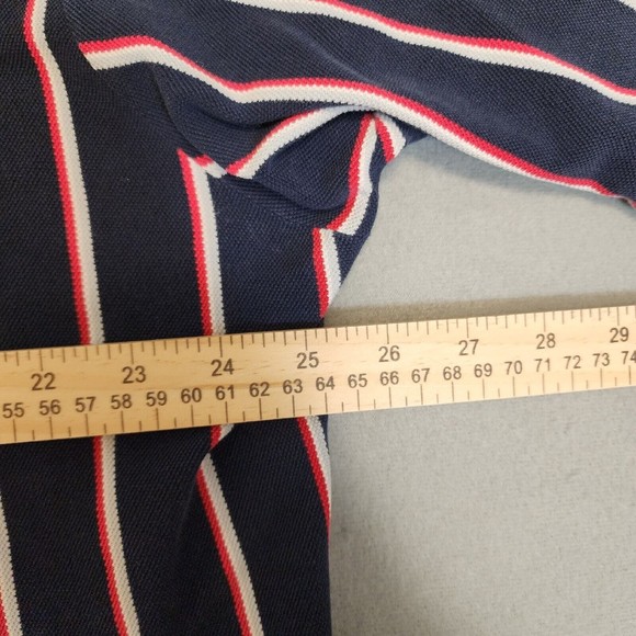 Ralph Lauren Plolo Shirt Mens 2XL Blue with Stripe Short Sleeve Vintage - Picture 11 of 16
